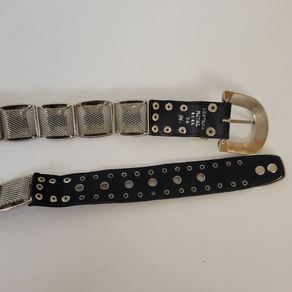 Vintage Art Ornament Metal Leather Women Belt main image 4